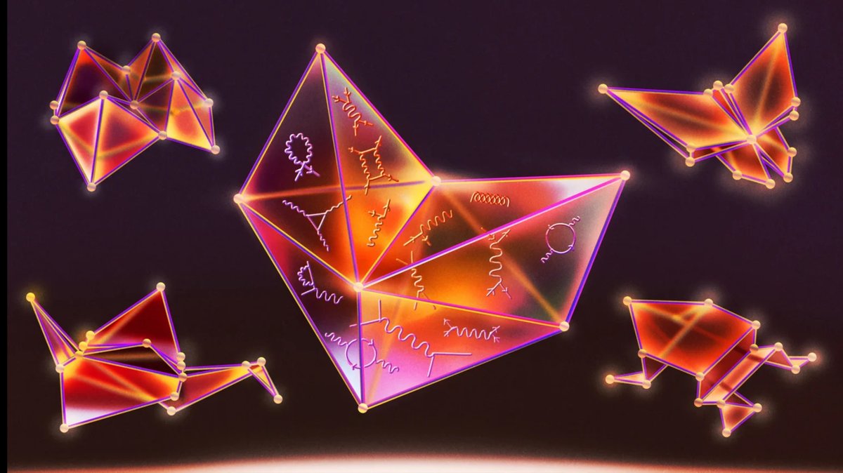 russellmanthy's tweet image. The amplituhedron, a shape at the heart of particle physics, appears to be deeply connected to the mathematics of paper folding ow.ly/Bqup50X7wCa @QuantaMagazine #physics #mathematics #particlephysics #origami