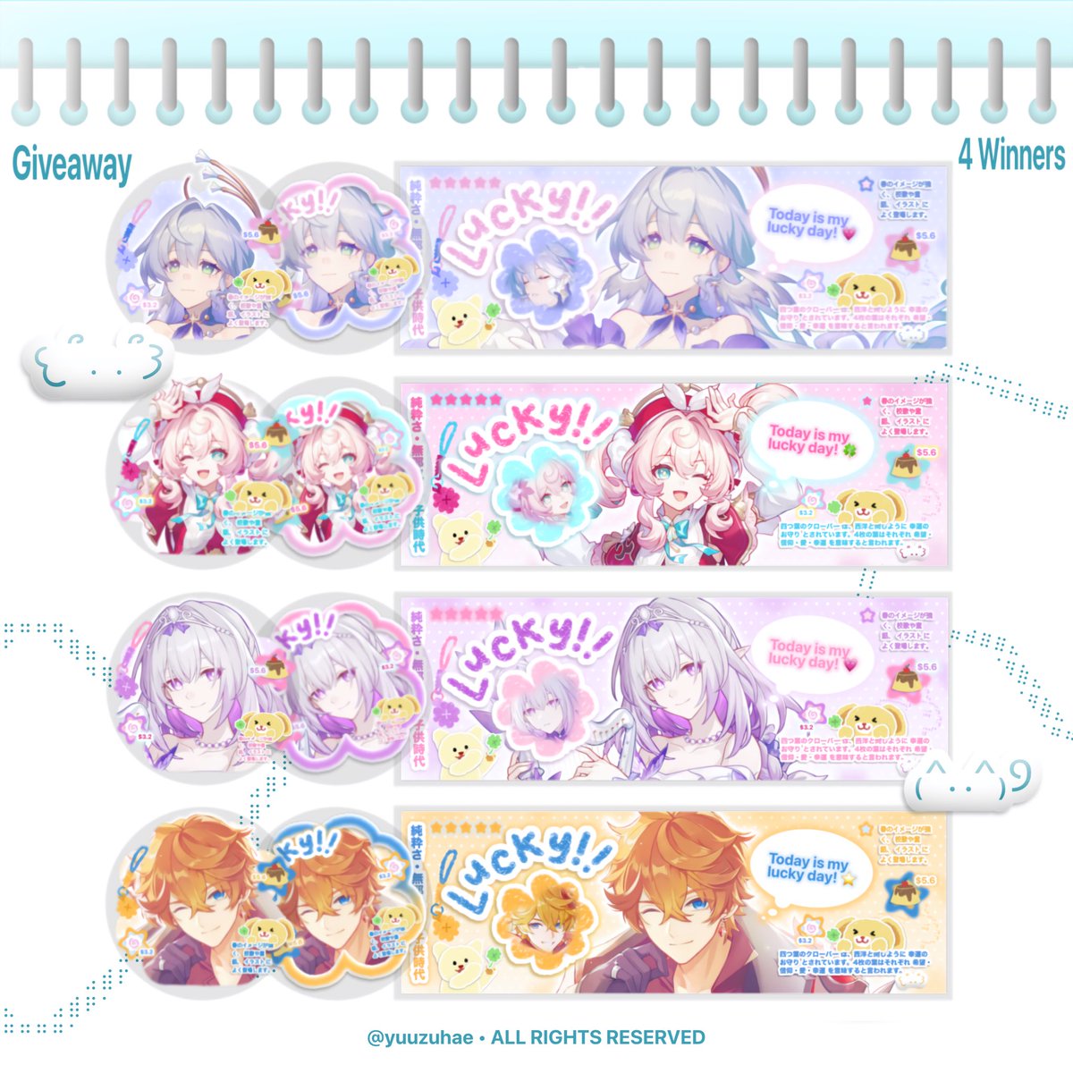 rt are really appreciated!💗🍀

halo, dalam rangka nayu chang berhasil mulangin flins c1 double 5 star, ceyi ada GA untuk 4 winners yang masing masingnya akan mendapatkan 1 free layout yang sudah disponsori <a href="/lycaoen/">nayu ☆ CAELUSPILLED</a> !!! check alt for the rules to join this GA 𐔌՞. .՞𐦯

#zonauang