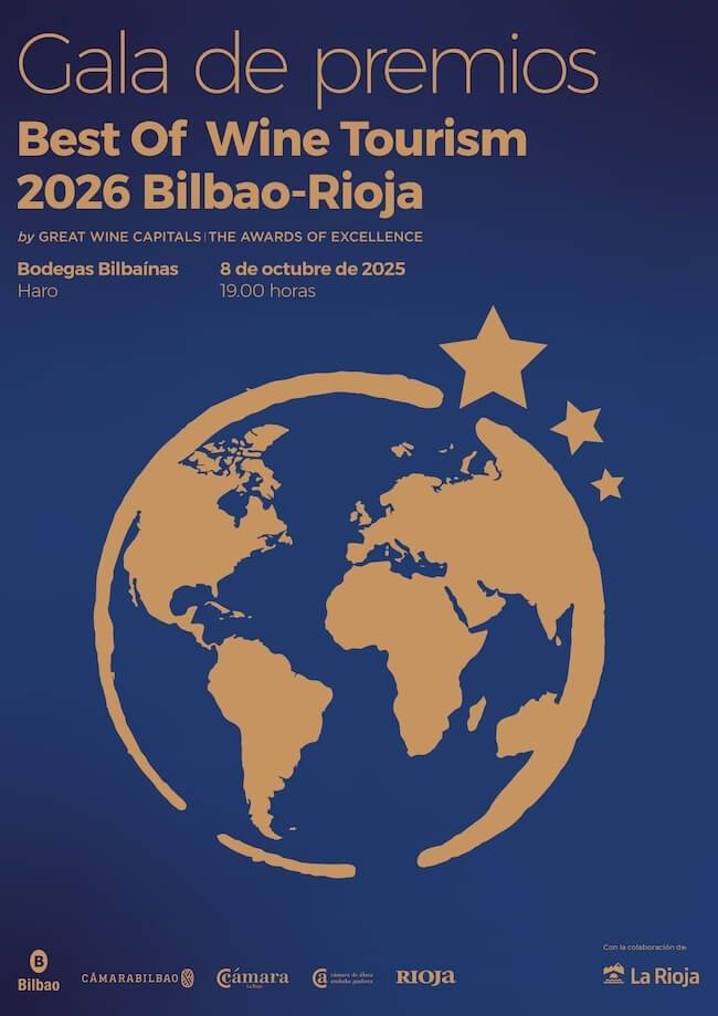 ¡Estamos nominados! 🍷✨La Asociación Cultural Sumilleres de La Rioja ha sido seleccionada en los Premios Best Of Wine Tourism 2026. <a href="/bilbaorioja/">Best Of Wine Tourism Bilbao-Rioja</a> Un reconocimiento que celebramos con todos vosotros.
Mañana será la gala en Haro y para nosotros estar nominados es un premio enorme.