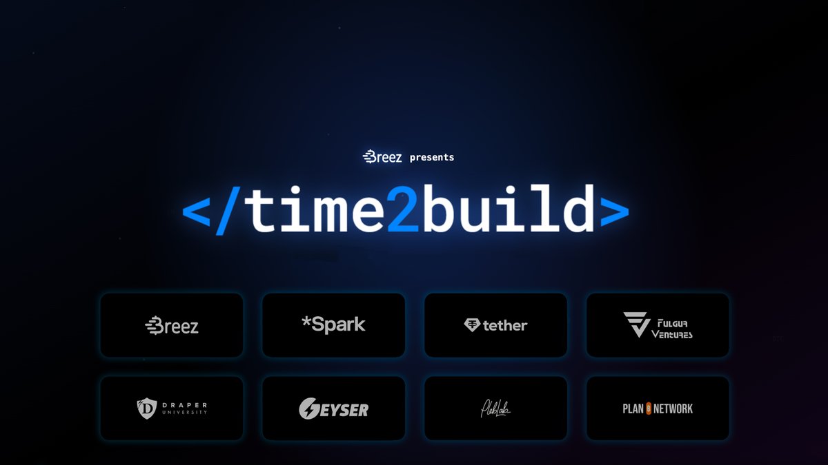 Breez_Tech's tweet image. Backed by Industry Leaders 💪

We’ve teamed up with the biggest names in Bitcoin: @Tether_to, @lightspark, @spark, @FulgurVentures, and @planb_network to back this challenge with a $25,000 prize pool with special prizes provided by @draper_u &amp;amp; @PlebLab.