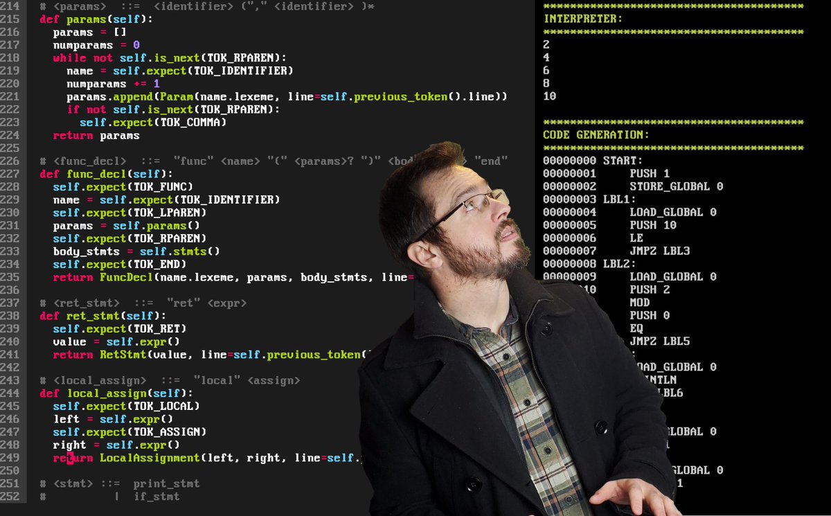 pikuma's tweet image. Great programmers know &amp;amp; love their tools. We also know that the best way to understand a tool is through the steps that went into creating it. Building a small scripting language teaches you about grammars, language design, parsers, machine architecture, and much (much!) more.