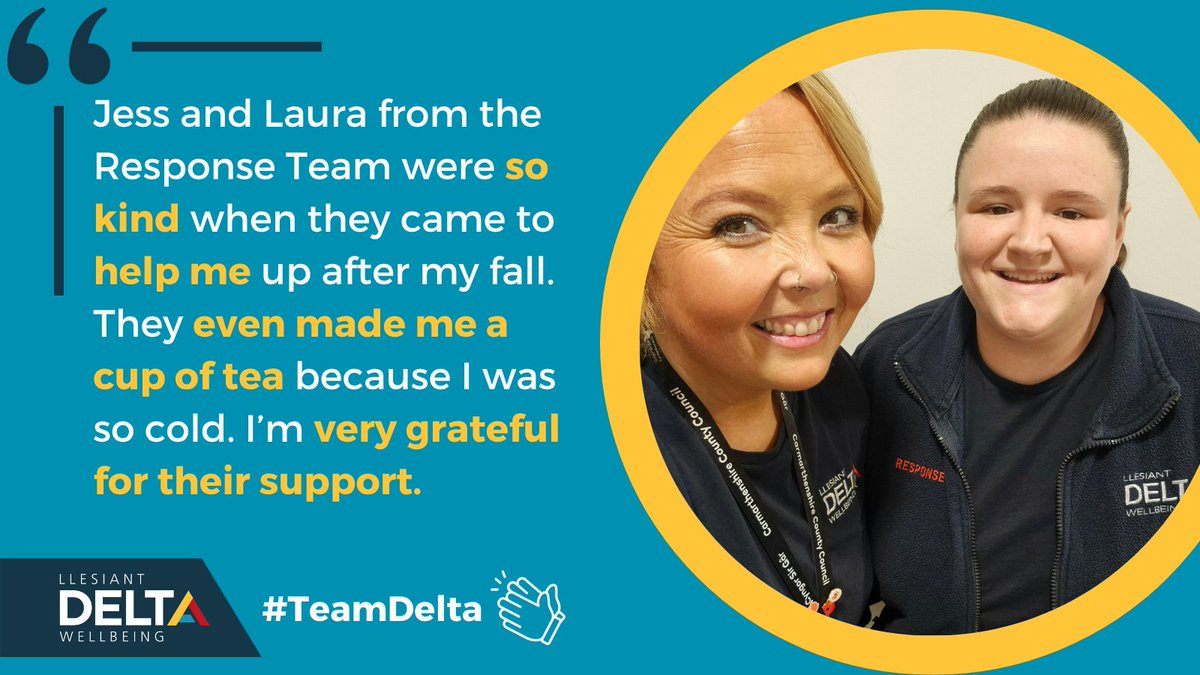 A big shout-out to Jess and Laura from our response team 🙌🏻

After helping a client following a fall, they even made him a cup of tea to keep him warm.

Compassion and care in action 🫶🏻

 #TeamDelta
