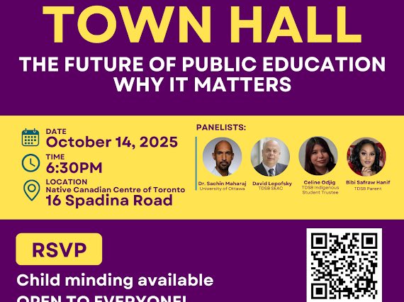 normsworld's tweet image. Attend this session &amp;amp; learn what’s at stake with Ford planning to eliminate all elected School Board Trustees!
🗓️: Tuesday, October 14, 2025 
🕰️: 6:30 p.m. 
🗺️: Native Canadian Centre of Toronto, 16 Spadina Road
RSVP: docs.google.com/forms/d/e/1FAI…
#topoli #onpoli #onted
