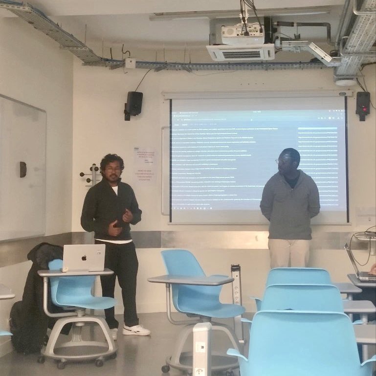 bryen_param's tweet photo. Pitching BioSearch NASA at the @SpaceApps Challenge 🚀

Huge thanks to @neohack22 learned so much building this together!

48h, 608 NASA publications, and one mission: make space biology explorable 🌌

#NASA #SpaceApps #AI #Hackathon https://t.co/xPHxGfC4XX