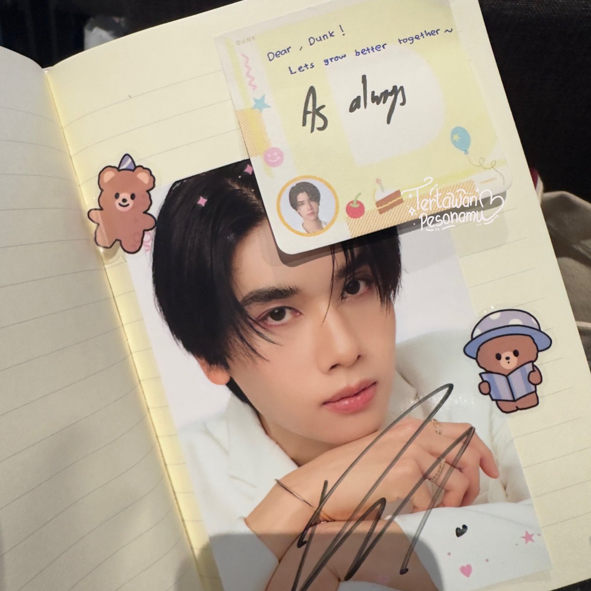 🐱 : you are so cute todayy 
me : don’t know what to say anymore, always love youu 😭😭😭
🐱 : i know 🥺 always miss you naa

JOONGDUNK JAIDEE FANIVAL
#GMMTVFANIVALxJoongDunk 
꒰ <a href="/dunknatachai/">dunknatachai</a> : #dunknatachai ꒱