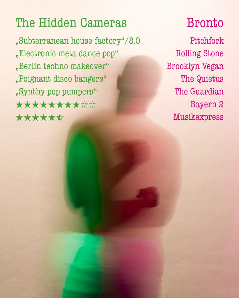 The critics have spoken! Order #thehiddencameras BRONTO ⚡️on CD or LP:
bfan.link/BRONTO
