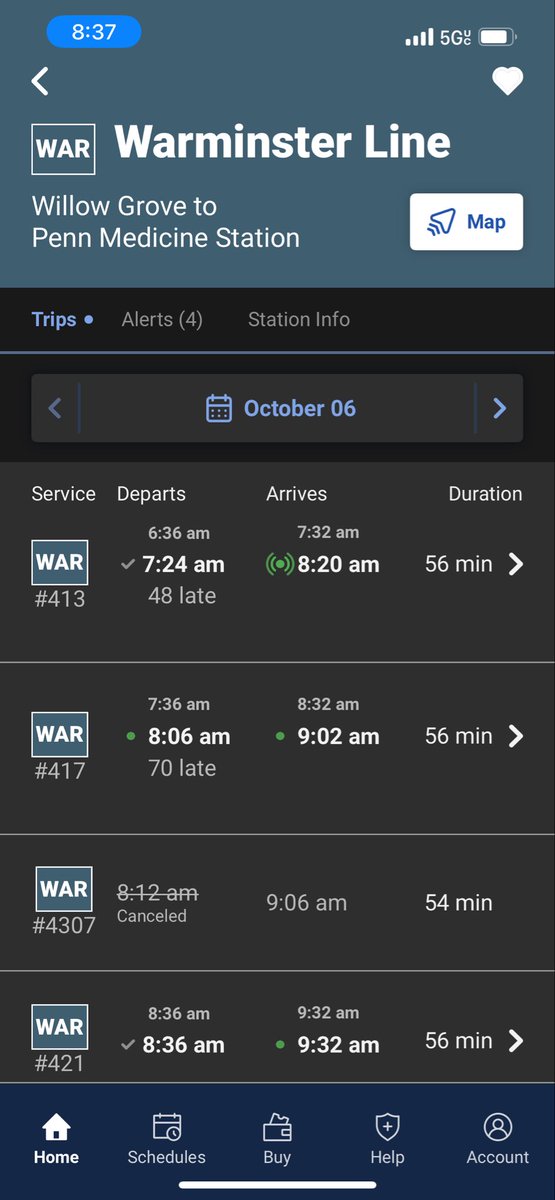 bobdabuilder198's tweet photo. @zebraofwallst @SEPTA_SOCIAL @SEPTA_SOCIAL  crazy how these trains are always late…. https://t.co/SbKhkax8rL