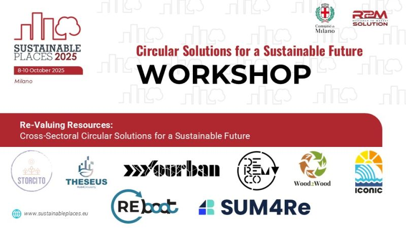⏰ J-3 before Re-valuing resources workshop at #SustainablePlaces2025 in Milan ! 🌍

Join 8 #HorizonEU projects exploring circular solutions for Europe’s green transition.
📅 Oct 10 Hybrid event

👉 lnkd.in/diAw_XGR
#CircularEconomy #GreenTransition