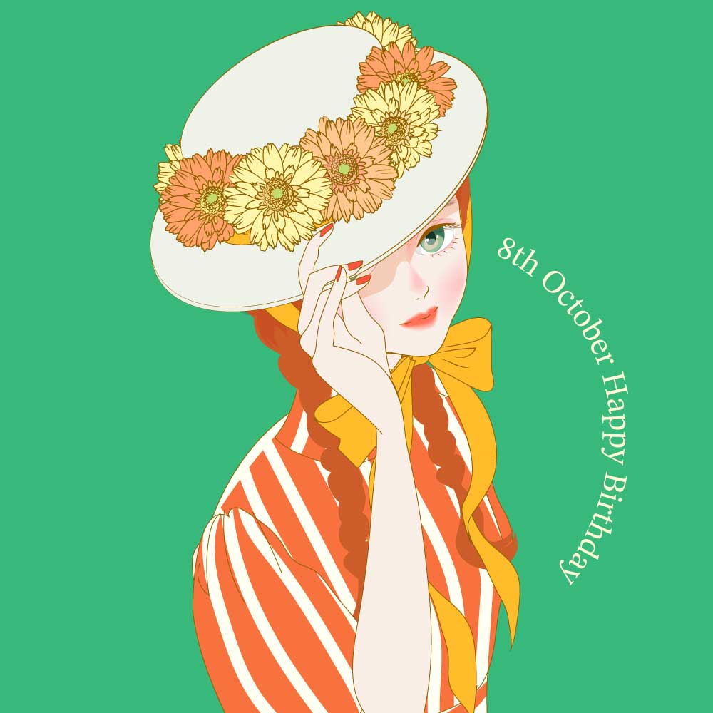 10月8日の誕生花は「ガーベラ」 花言葉は「感謝」 今日誕生日の人