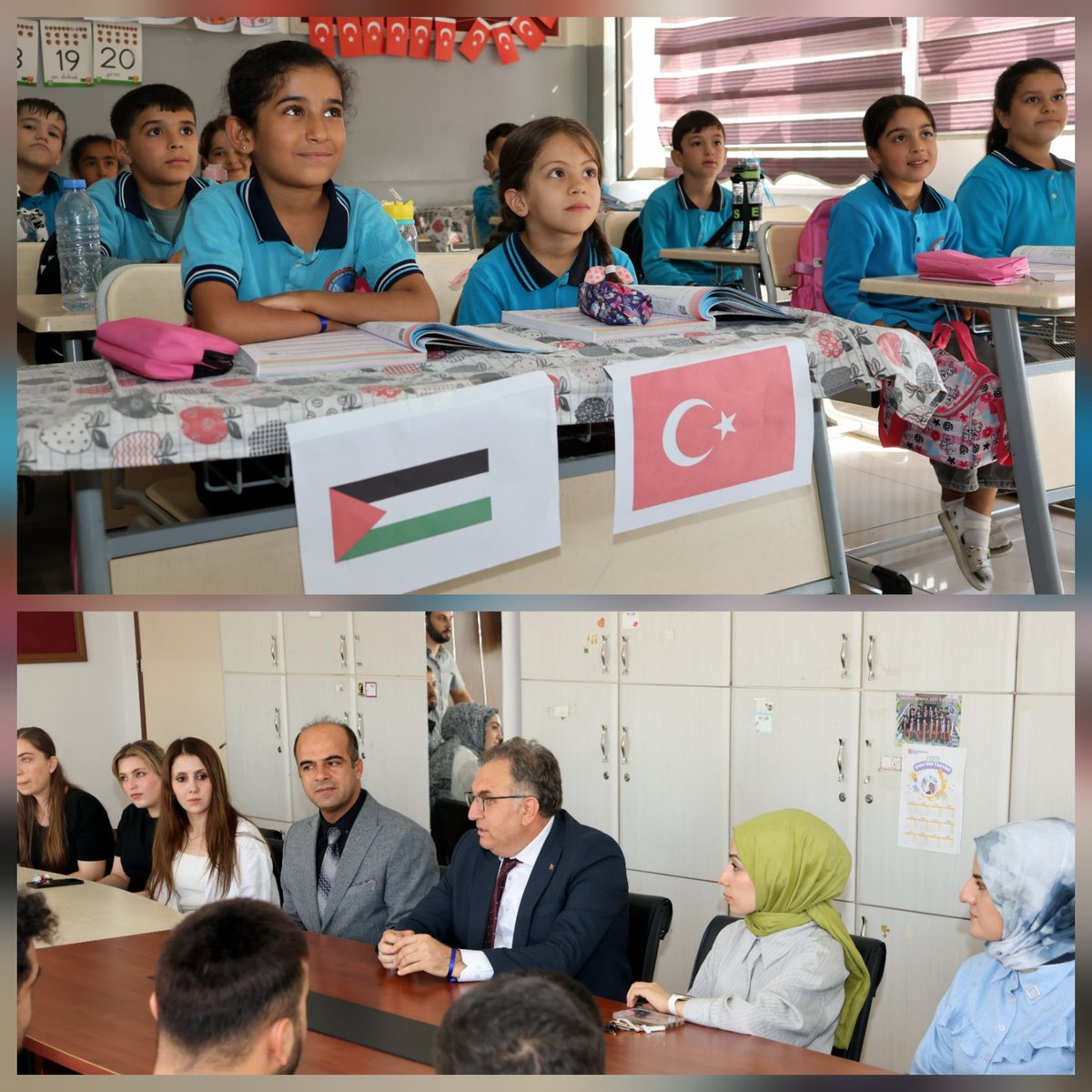 📍 İlçe Millî Eğitim Müdürümüz Mehmet Ali Tiryakioğlu, Millî Eğitim Bakanlığımızın talimatı doğrultusunda düzenlenen Filistin Farkındalık Etkinlikleri kapsamında Nezihe Osman Atay İlkokulu ve Ortaokulumuzu ziyaret etti.

🇵🇸 Öğrencilerimizin barış, insan hakları ve empati
