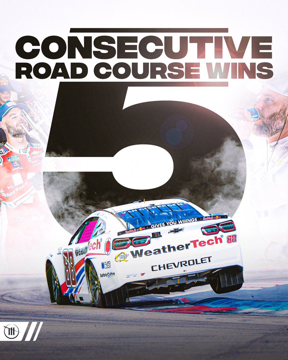 TeamTrackhouse's tweet image. Most road course wins in a single @NASCAR Cup season EVER 🤯