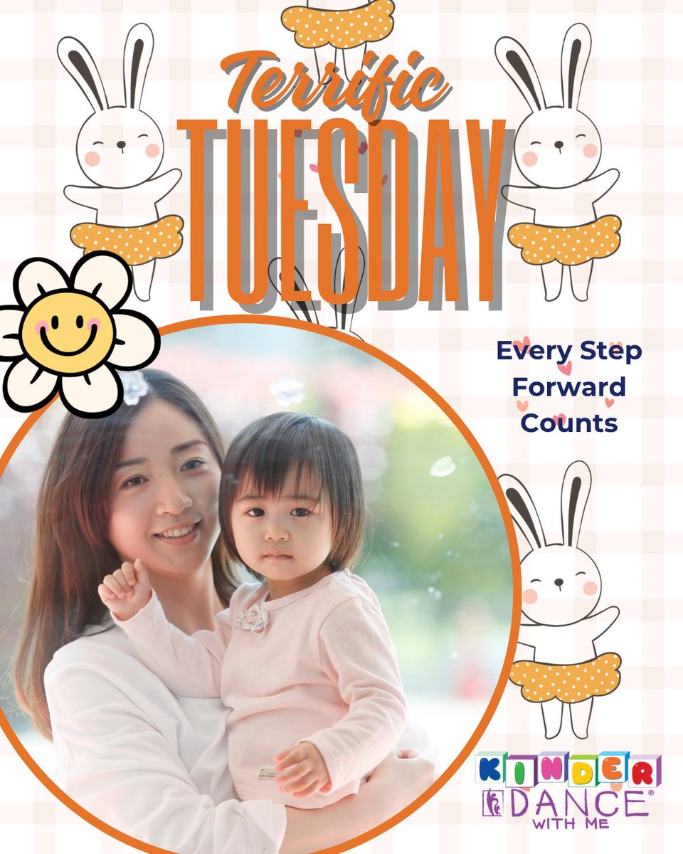 Have a terrific Tuesday with your little ones as you play and learn together! #Kinderdancewithme #toddlerclasses #mommyandme #forwardgrowth