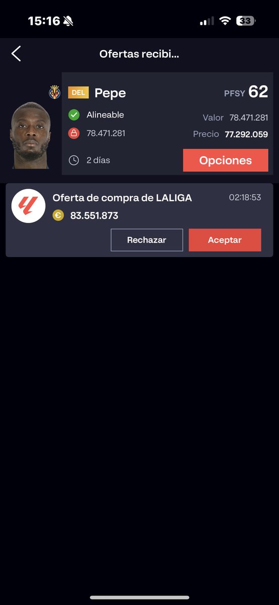 fraanjarillo's tweet photo. @FantasyTillo amigo venderías a Pepe por esto? Tengo en el mercado a lewan lo que pasa que bajó anoche 5000, también a Militao en el mercado https://t.co/Zc4nKuzIF9