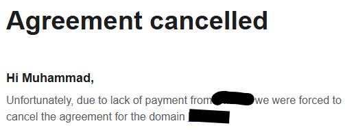 My Third cancelled sale <a href="/spaceship/">Spaceship</a> in less than 2 months. Pre-Qualify the buyers please. 

On a brighter side a cancelled sale is better than no sale <a href="/afternic/">Afternic</a>  😂😂😂