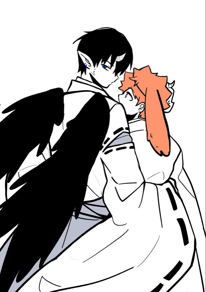 #kagehina
 #影日
乌鸦&amp;兔子