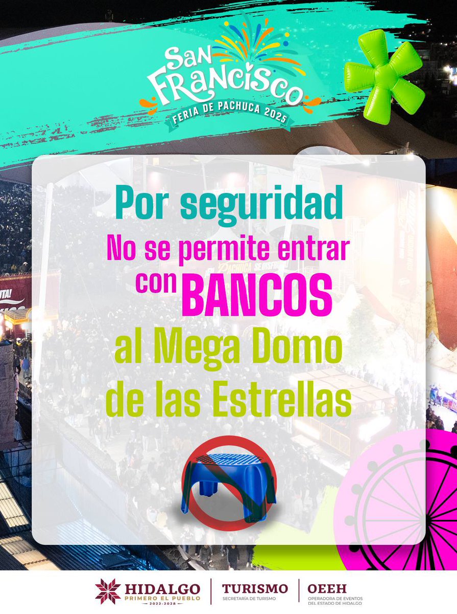 💥 ¡Queremos que vivas la magia del Mega Domo de las Estrellas al máximo! Por eso te recomendamos…

✅ Llegar con anticipación para encontrar tu mejor lugar.

🚫 Evita asistir con bebés o carriolas a shows de GRAN AFLUENCIA. 

🧡 Y sobre todo… ¡disfruta la #FDSF2025 al máximo!