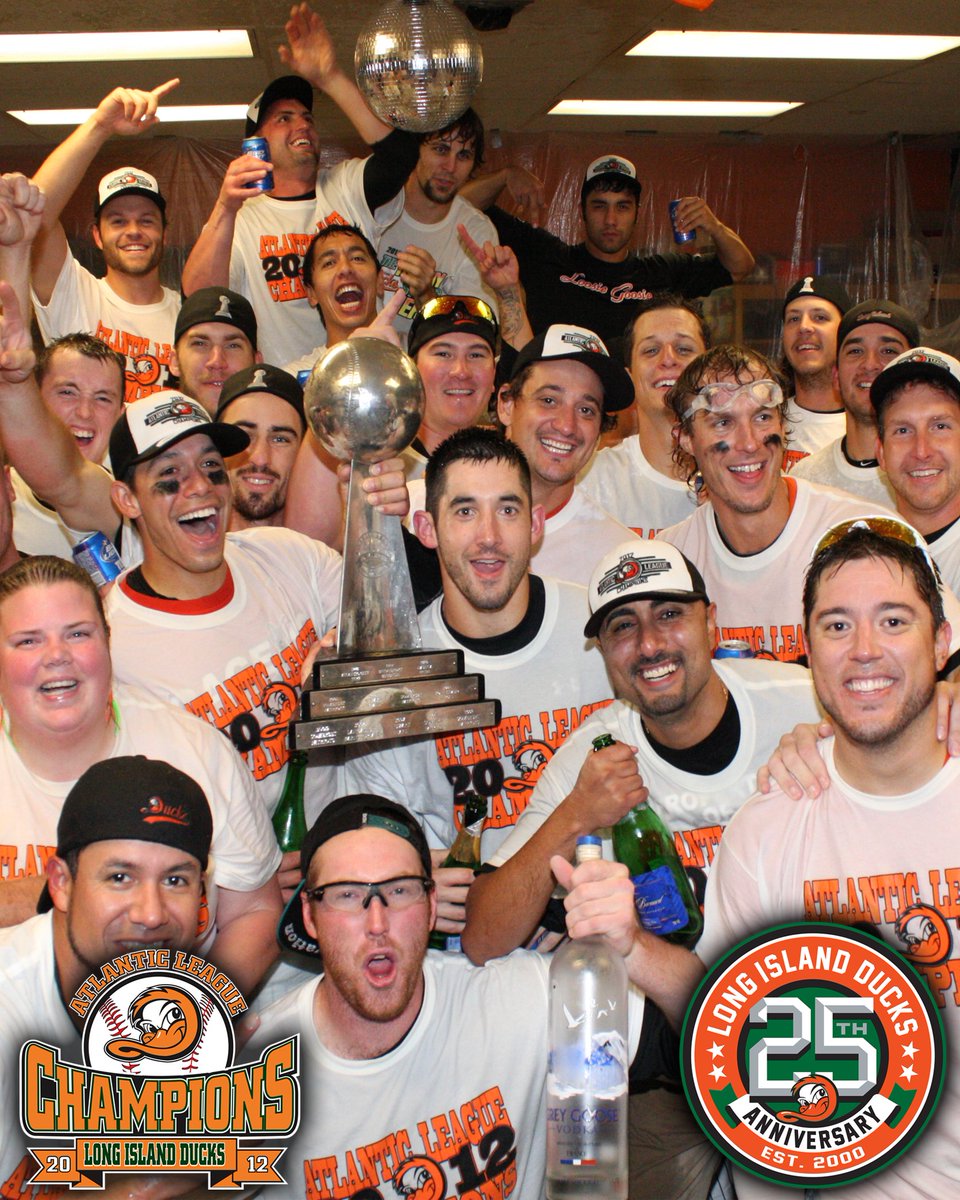 LIDucks's tweet photo. The greatest moment in franchise history celebrates its 13th Anniversary today! 🏆

2012 @AtlanticLg Championship Series
Game Five
Ninth Inning
Tie Game
Two On
Two Outs

@TheDannyLyons
"The Bunt" https://t.co/AWsCwbML6i