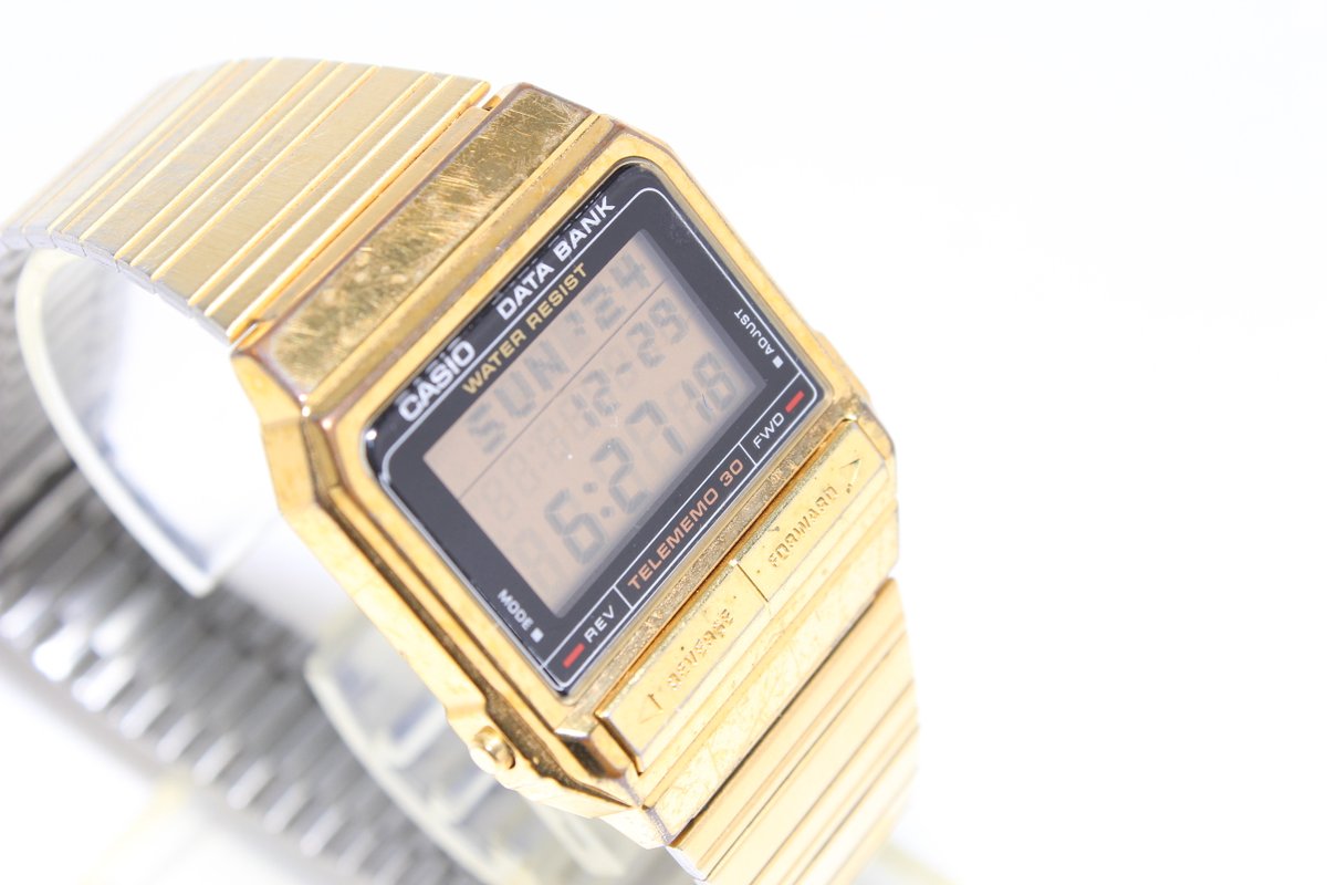 GshockTkhs's tweet image. CASIO DATA BANK DB-310 gold telememo ebay.com/itm/2567680812… #DATABANK #DB310 #goldtelememo