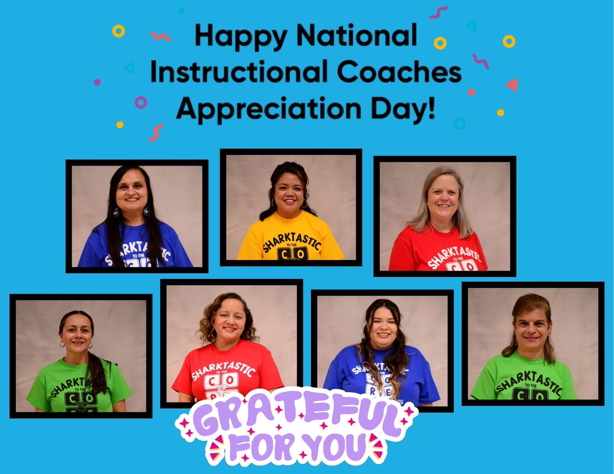 Big shoutout to our instructional coaches — the superheroes behind great teaching! 🦸‍♀️📘 #InstructionalCoachesDay #WeAppreciateYou #SharktasticToTheCORE <a href="/AdminVerow/">𝑫𝙧. 𝑺𝙝𝒂𝙬𝒏 𝑽𝙚𝒓𝙤𝒘</a>