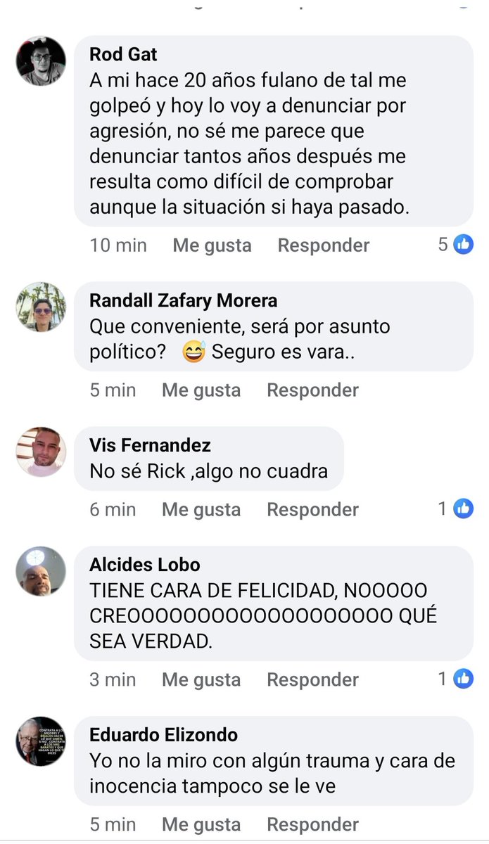 pardingo's tweet photo. Qué tristeza leer los comentarios en el video de la denunciante del diputado Fabricio Alvarado. 

Su lógica: "sale muy feliz en el video, no puede ser cierto que abusaron de ella" y el clásico "¿Por qué denuncia hasta ahora?" https://t.co/BC5gwKnIhc
