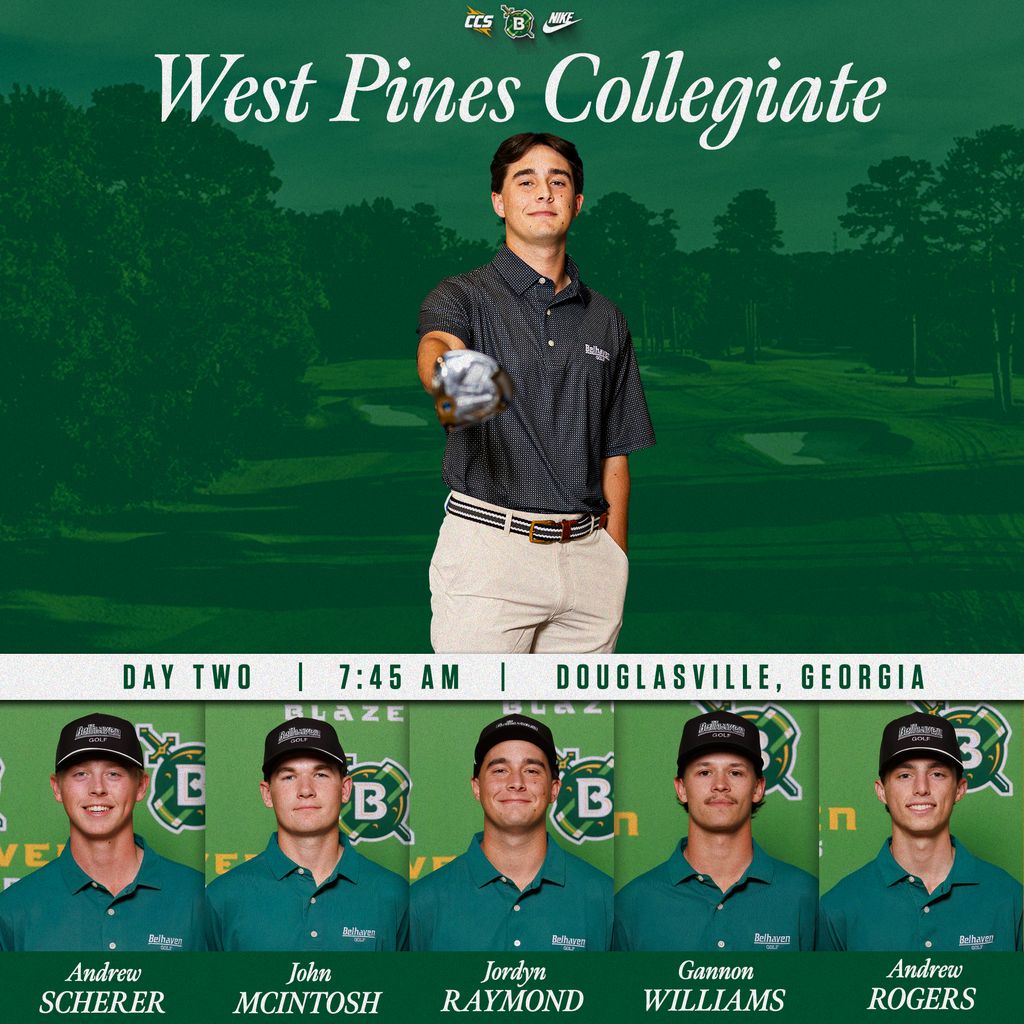 𝐅𝐢𝐧𝐚𝐥 𝐑𝐨𝐮𝐧𝐝 𝐢𝐧 𝐆𝐞𝐨𝐫𝐠𝐢𝐚 

🆚  | West Pines Collegiate
📍  | West Pines Golf Club (Douglasville, Ga.) 
⏰  | 7:45 AM
🔗  | linktr.ee/BelhavenGOLF

#GoGreen