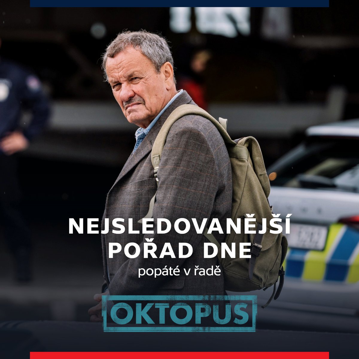 CzechTV's tweet photo. 🖐️ Pátý díl druhé řady krimiseriálu OKTOPUS se stal nejsledovanějším pořadem pondělí.

Na ČT1 ho sledovalo 1,24 milionu dospělých diváků. Podíl na publiku dosáhl 34,54 % a celkový zásah byl 1,42 milionu diváků. 📲 https://t.co/ZrC6B66NxT

 📊 Zdroj: ATO – Nielsen, živě + TS0 https://t.co/P35fKScaWn