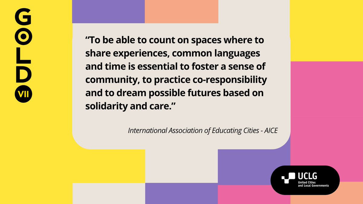 GOLD (@golduclg) on Twitter photo 🆕 From <a href="/uclg_org/">United Cities</a>’s #GOLDVII research: a focus on Care infrastructures
⛲Public spaces that foster learning and community
➡️EN: uclg.org/wp-content/upl…
➡️ES: uclg.org/wp-content/upl…
<a href="/EducatingCities/">EducatingCities</a> <a href="/CE_AmLatina/">Ciudades Educadoras</a> 🆕 From <a href="/uclg_org/">United Cities</a>’s #GOLDVII research: a focus on Care infrastructures
⛲Public spaces that foster learning and community
➡️EN: uclg.org/wp-content/upl…
➡️ES: uclg.org/wp-content/upl…
<a href="/EducatingCities/">EducatingCities</a> <a href="/CE_AmLatina/">Ciudades Educadoras</a>