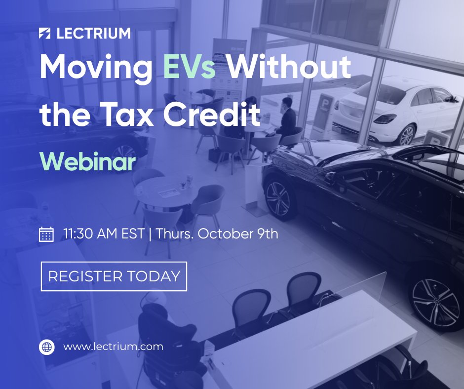 lectrium's tweet image. Join us this 𝗧𝗵𝘂𝗿𝘀𝗱𝗮𝘆, 𝗢𝗰𝘁𝗼𝗯𝗲𝗿 𝟵𝘁𝗵 𝗮𝘁 𝟭𝟭:𝟯𝟬 𝗔𝗠 𝗘𝗧 for a webinar hosted by Peter Barba and Reggie Brustulin on how to keep #EV momentum strong post-tax credits.

👉 Register here: us06web.zoom.us/webinar/regist…

See you there! 👋