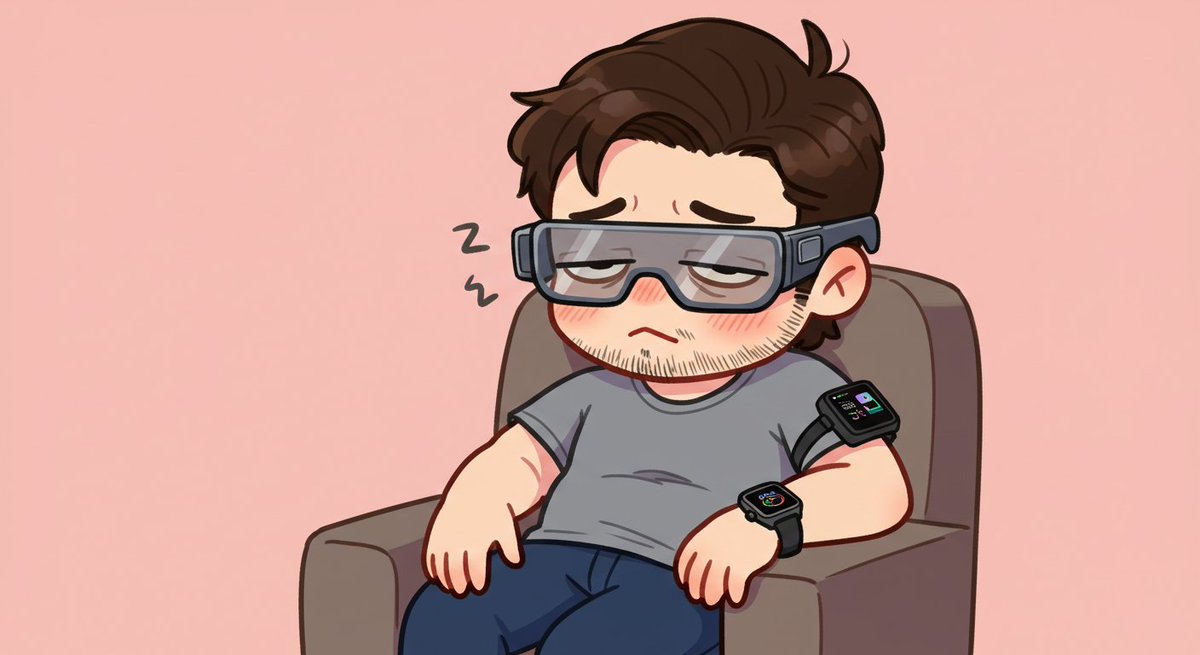 Ark73hi9f7nEXvl's tweet image. 私「そう。トレンドのbalanced tech大事。あなた、ウェアラブル頼りすぎてない？ #健康雑学