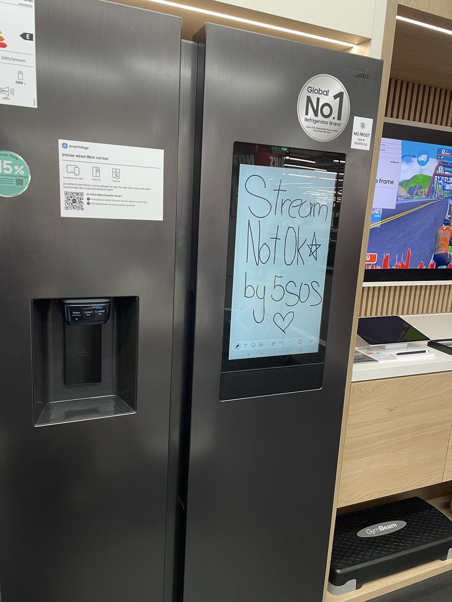 IM0VERH3ATED's tweet image. 5sos promo on a fridge?