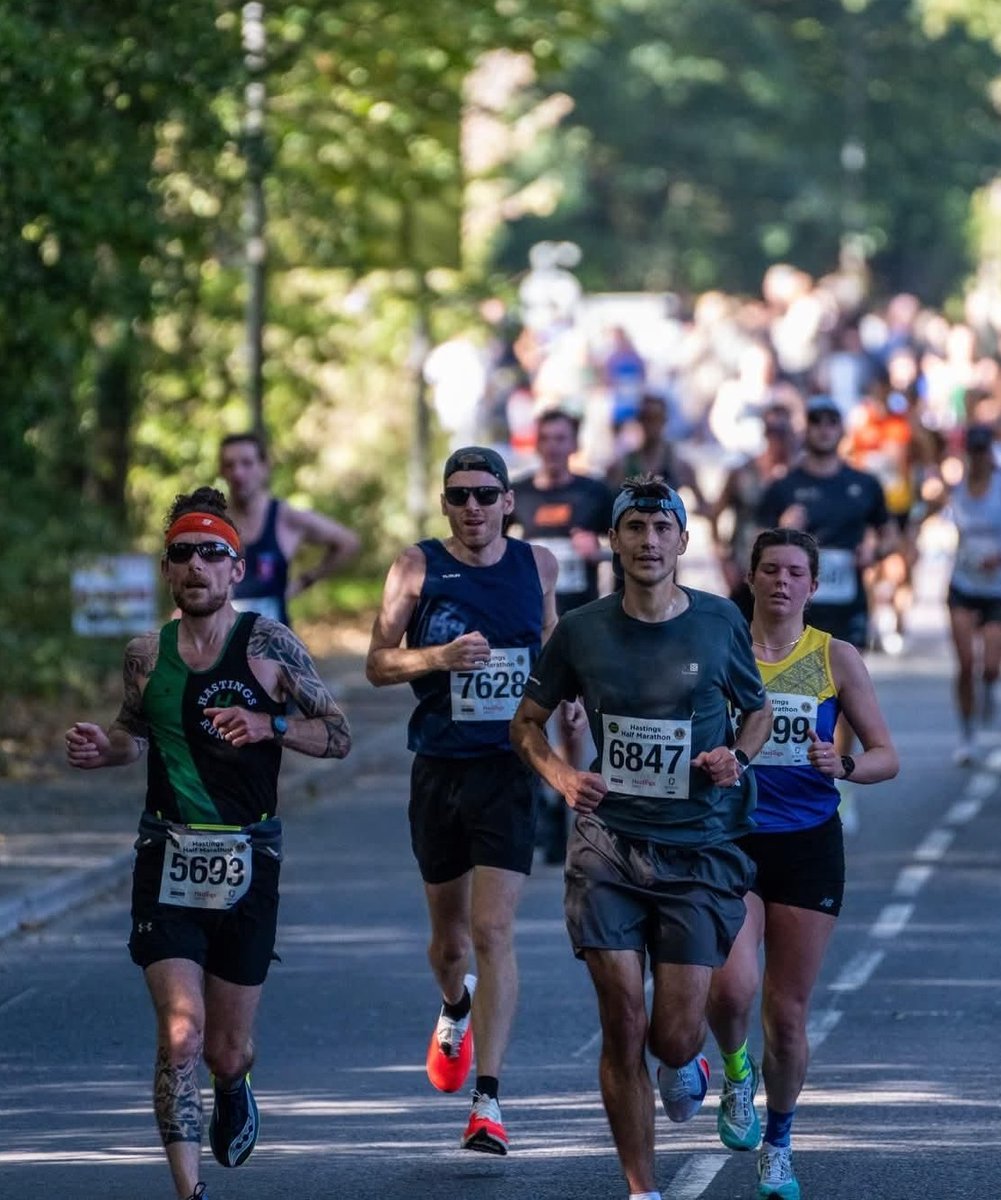 35 of my runners took part in the <a href="/HastingsHalf/">Hastings Half Marathon</a> on Sunday.  

9 had a new PB over 13.1 miles!!  

Finlay 1:22:16 
Sam D 1:29:17 
Jamie T 1:33:56 
Lindsey 1:46:16 
Dan 1:51:15 
Jamie S 1:52:27 
Michelle 2:00:33 
Kirsty M 2:14:03 
Maria 2:26:20