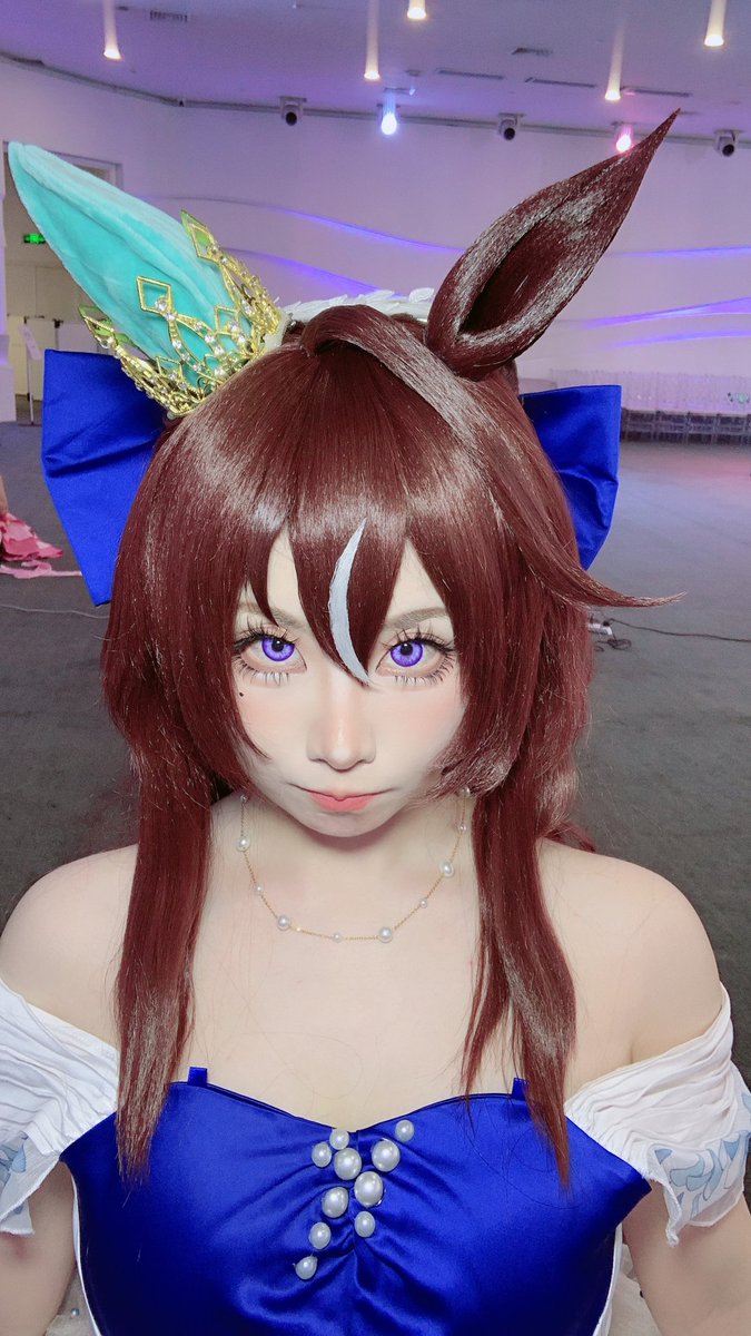 lengyancang's tweet photo. #ヴィブロス 
#ウマ娘 
生气了？
没有喔~ https://t.co/jsVyginsEA