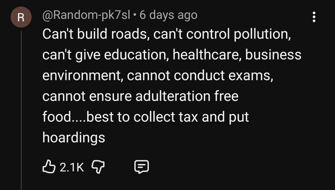 Namitpy's tweet image. bjp is cooked.
Normal youtube videos has these comments and likes.