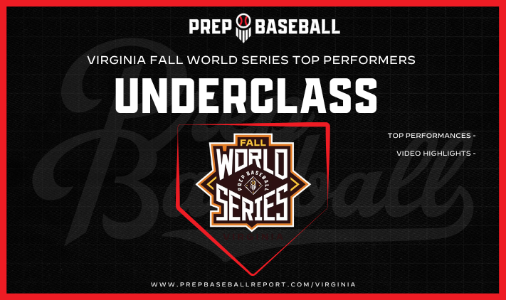 PrepBaseballVA's tweet photo. 🏆 #VAFallWorldSeries Top Performers 🏆

See more than 20 players from the Underclass division that had some standout performances at last weekend's Fall World Series.

👀 ➡️ https://t.co/r2h6pkDVI3

@pbrtournaments @prepbasevas 

#BeSeen https://t.co/1iwRY9TMkU
