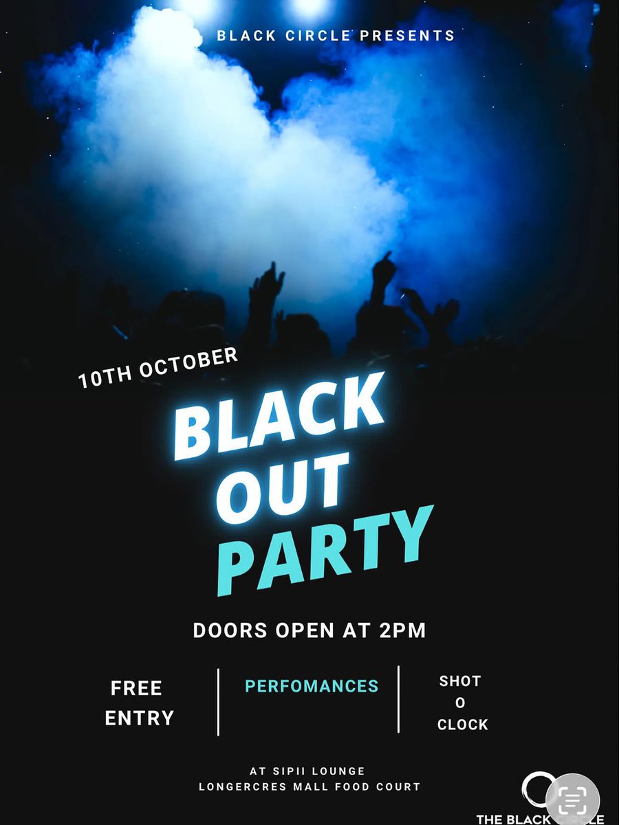 The blackout’s about to get lit! Lusaka, are you ready?

This Friday night, Sipii Lounge at Kenneth Kaunda Mall in Long Acres is turning up the heat with the Black Out Party and guess who’s bringing the fire? 🎤 Nazy  is hitting the stage with smooth groovy vibes #Partieslusaka