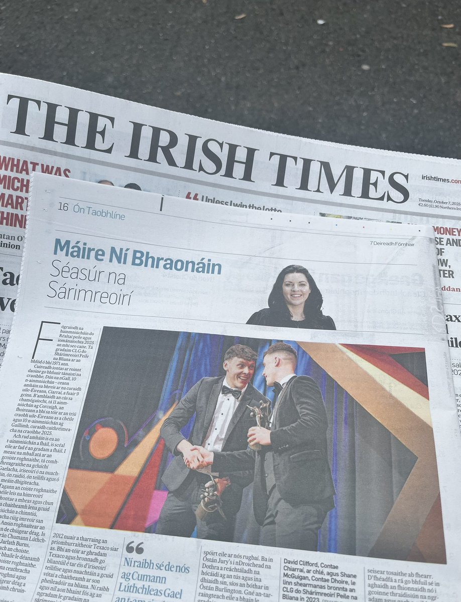 m_nibhraonain's tweet image. Mo cholún spórt i Scéal san @IrishTimes inniu