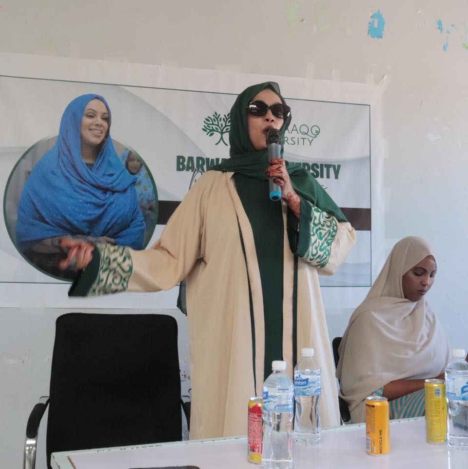Barwaaqo University was honored to host journalist Nimco Samriye as a guest speaker last week. She shared her inspiring career journey and encouraged students to keep learning, stay determined, and use their voices with purpose.

Thank you, Nimco, for inspiring our community!