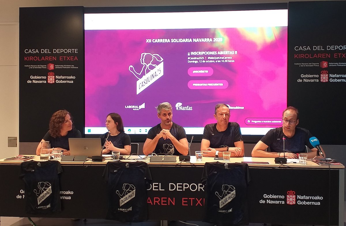 deporte_na's tweet photo. 🏃‍♀️INDAF beste urte batez @anfasnavarra ren aldeko Nafarroako Lasterketa Solidarioa babesten du #Casolina25

📅Urriaren 12an, irteera eta helmuga Bosquecillon (Iruña) izango da.

Aurkezpenean izan da INDAFeko zuzendari kudeatzailea, @jorgeaguiovi 

👉https://t.co/WQdiFCBfgG https://t.co/UtFs6llik3