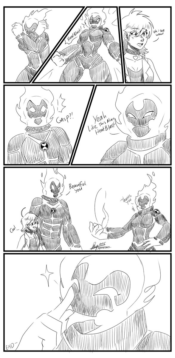 ayureiart_2's tweet image. I Lineart Friend for Comic zelen 10 and ash (heatblast) and Riaen 10 tf heatblast @lily_pajaro 

#heatblast #omnitrix #Amortrix #Chaquetrix #ben10