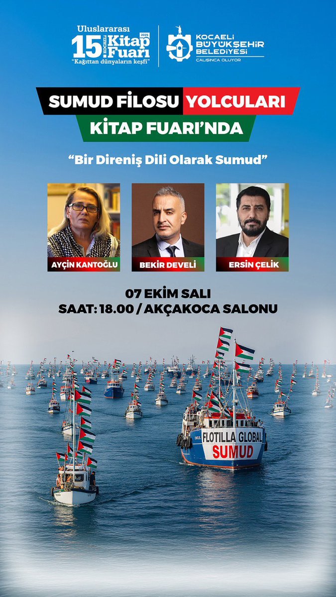 Bunu eleştirmek ya çok büyük haksızlık ya çok büyük hazımsızlık bence.

Bu adamların işi bu. Kimse kaşesi yükselsin diye sumud filosuna katılmaz. Bunu yaptıysa gelip anlatsın, ekmeğini de kazansın.

Belediyeler götünü başını açan şarkıcılara para vereceğine buna versin. Bu kimi