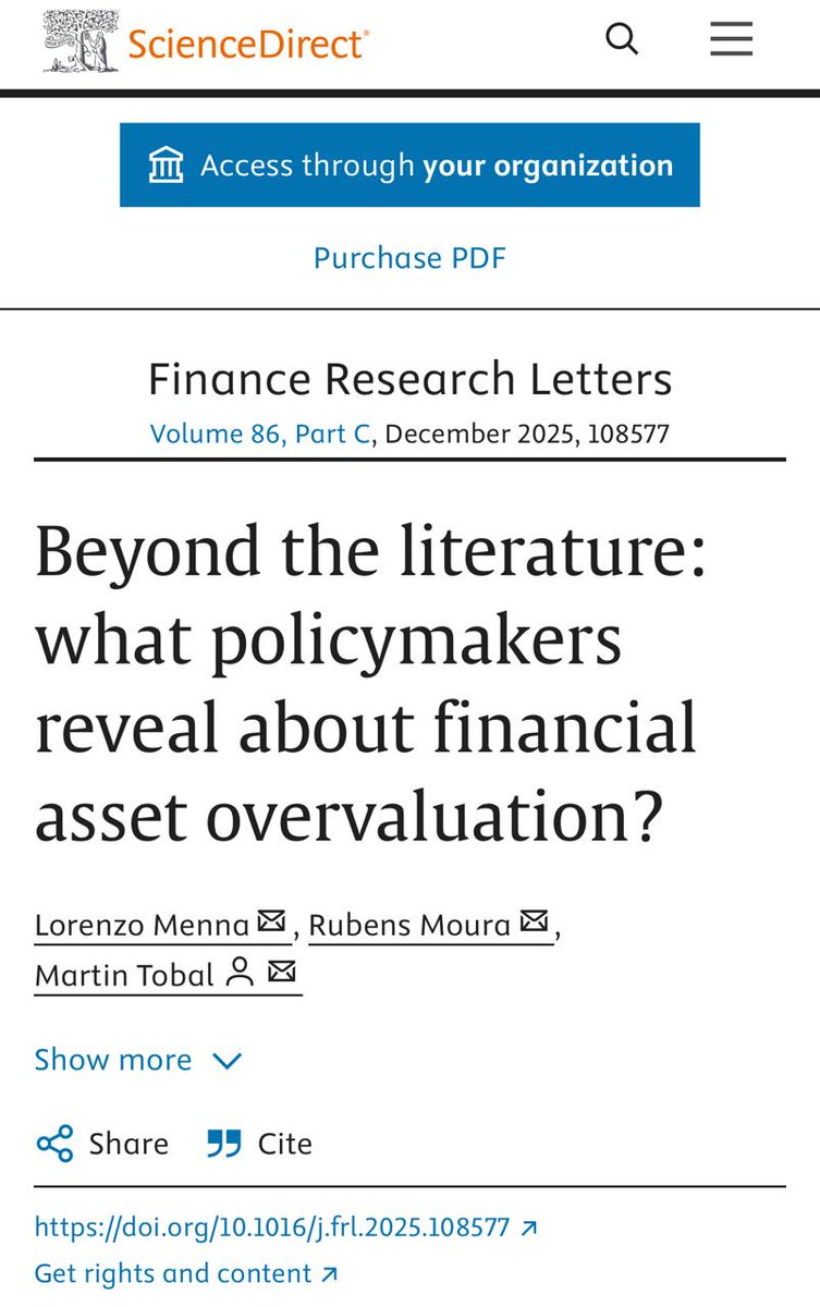 🚨 New Paper Accepted🚨 Our paper on Asset overvaluation &amp; Emerging Markets just accepted 🎉  <a href="/LorenzoMenna1/">Lorenzo Menna</a>  &amp; Moura. Flagships of @IMF <a href="/WorldBank/">WorldBank</a> <a href="/BIS_org/">Bank for International Settlements</a> <a href="/OECD/">OECD ➡️ Better Policies for Better Lives</a> <a href="/FinStbBoard/">The FSB</a> routinely assess overvaluation but academic work has yet to scutinize its role <a href="/RedNIE5/">RedNIE</a> <a href="/int_mon_econ/">International and Monetary Economics Network</a> 🧵