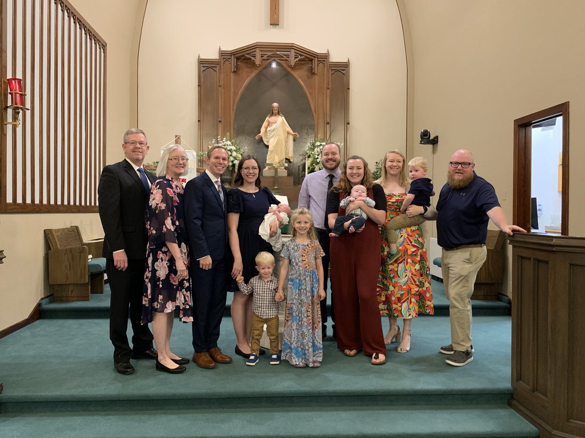 PhilHest's tweet photo. My newest grandchild was baptized Sunday morning. Thanks be to God for His working through the water and His Word! https://t.co/3JUkqVjYfH