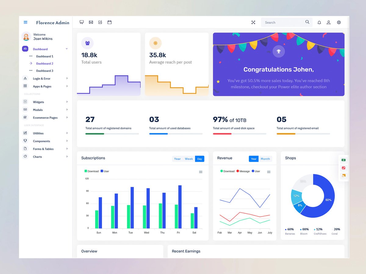 MultiStoreTheme's tweet image. Bootstrap 5 Admin Dashboard with Responsive Design & Custom Widgets
.
Buy Now: themeforest.net/item/florence-…
.
#bootstrap5 #admindashboard #dashboardtemplate #responsiveui #webapp #analytics #customwidgets #interactiveui #webdesign #modernui #dashboarddesign #adminpanel #uxdesign