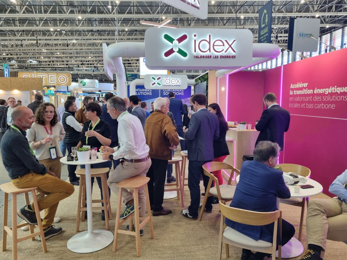 Idexgroupe's tweet image. 🚀C'est parti pour #Pollutec2025 ! Idex vous attend stand M114, Hall 4 pour montrer comment les ressources locales créent des synergies. RDV à 15h45 pour l'intervention d'Antoine Pellion sur l'industrie circulaire.
#EnergieLocale @Pollutec