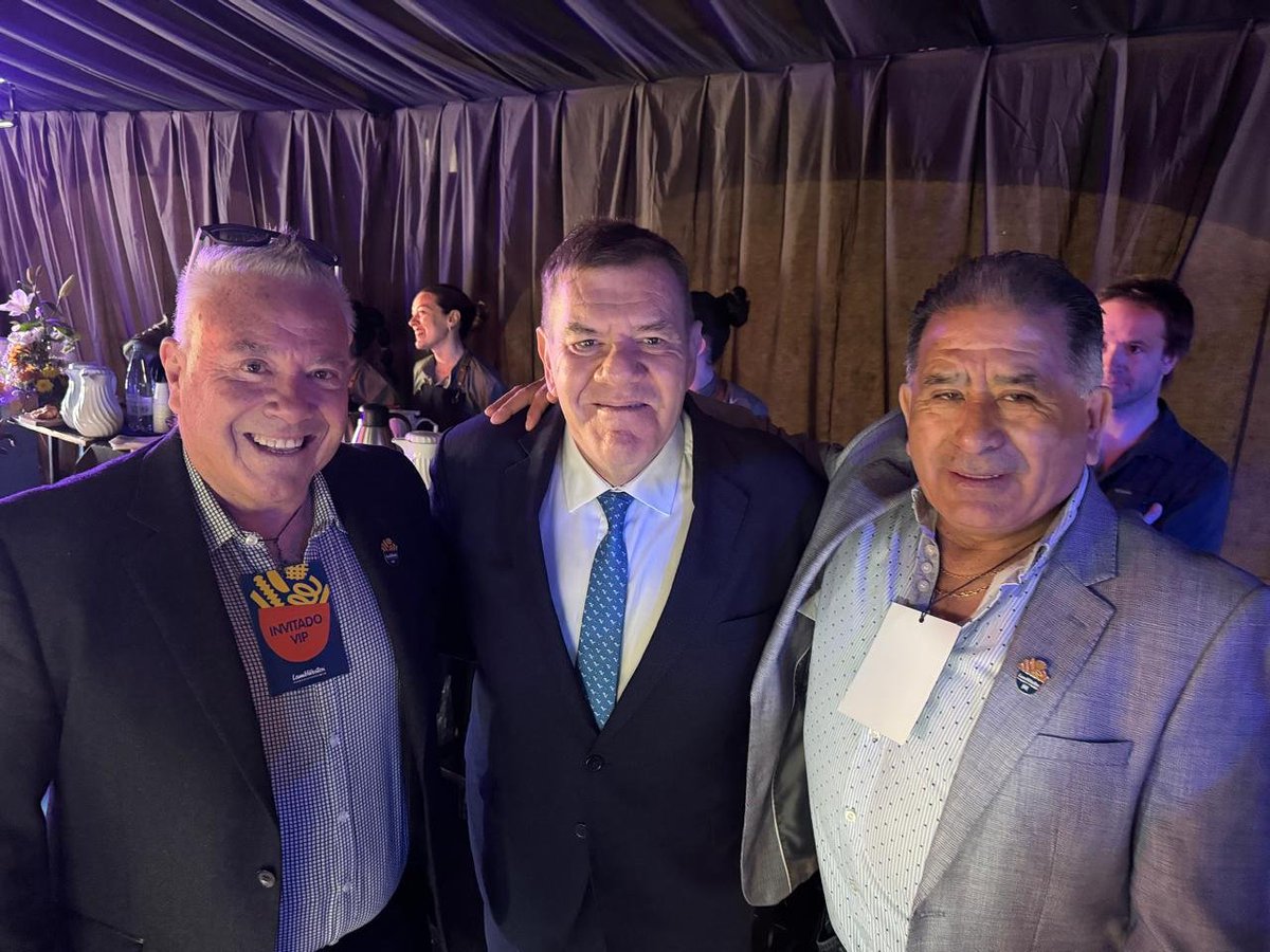 TC2mdp's tweet image. Participando del acto inaugural de #LambWeston en su planta industrial de Mar del Plata, saludamos al intendente Guillermo Montenegro.