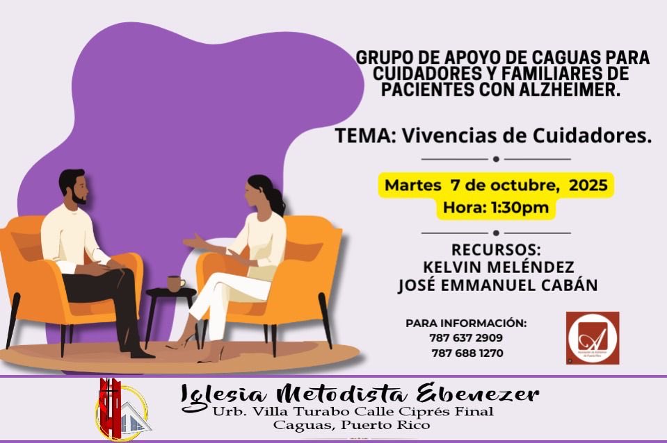 🗓️ Hoy es el día. ✔️

⚠️ Si eres cuidador o familiar de alguien con Alzheimer, esta actividad es para ti. 🧠

💡 Estaré compartiendo mi historia y aprendizajes como cuidador de mi padre con la condición en un conversatorio, junto al periodista Kelvin Meléndez.

-JC 

#AlzheimerPR