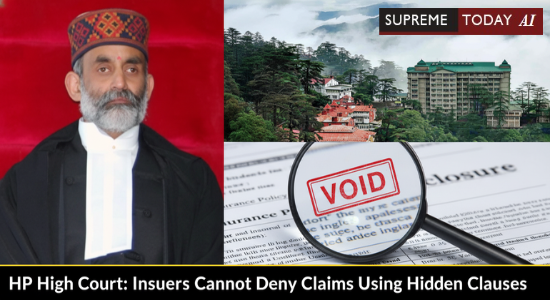 SupremeTodayAI's tweet image. HP High Court: Insurers Cannot Deny Claims Using Hidden Clauses

supremetoday.ai/doc/news/hp-hi…

#InsuranceLaw #ContractLaw #GoodFaith