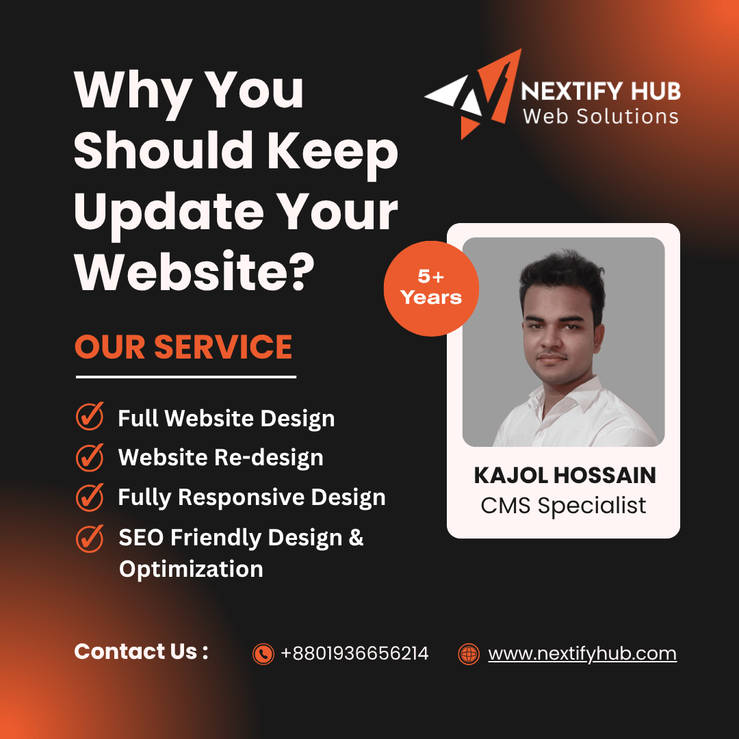 nextifyhub's tweet photo. An outdated website can affect your SEO and trust.

 → Regularly update themes and plugins
 → Refresh your content
 → Fix broken links and security issues

Update your Website &amp; Run your business smoothly

 📩 DM me if you need help.

#webdeveloper #Chiefs  #TrevorLawrence https://t.co/X9MLFdIkMW