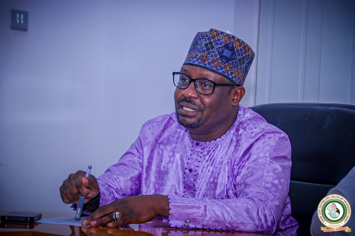 GoHealth11's tweet photo. "We are impressed by what we have seen so far, and no doubt, we will make sure we implement these things we have seen here, especially digital beneficiary encounter data...even if we go back to Damaturu now, we have learnt a lot already".

-Dr. @BabaganaTijjani (ES, YSCHMA) https://t.co/Yw3rrLOMik