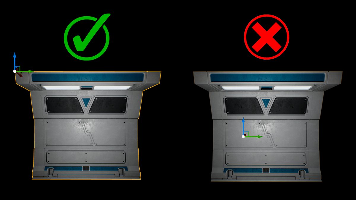 LumaxStudio_'s tweet image. 🧑🔬Pro tip for modular environment:
Keep pivot points consistent across assets. It’s a small detail that prevents snapping errors and speeds up layout massively in Unreal.
Precision = freedom to iterate.⚡️
#UnrealEngine #LevelDesign #GameDevTips #3DArt #Workflows #GameDev